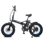 Folding All Terrain 20 In. 48V 500W Electric Bike Fat Tire City E Bike 7 Speeds