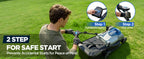 18-Inch Electric Lawn Mower, 40V Brushless Cordless Push Mower with 4.0Ah Battery &amp; Charger, 2-in-1 Mulching/Bagging, 6-Position Height for Small to Medium Yards