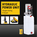 8 Quart 12V Single Acting Hydraulic Pump for Dump Truck Bed Aerial Platform More