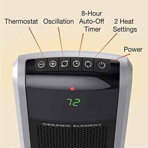 Lasko 5586 Digital Ceramic Tower Heater with Remote