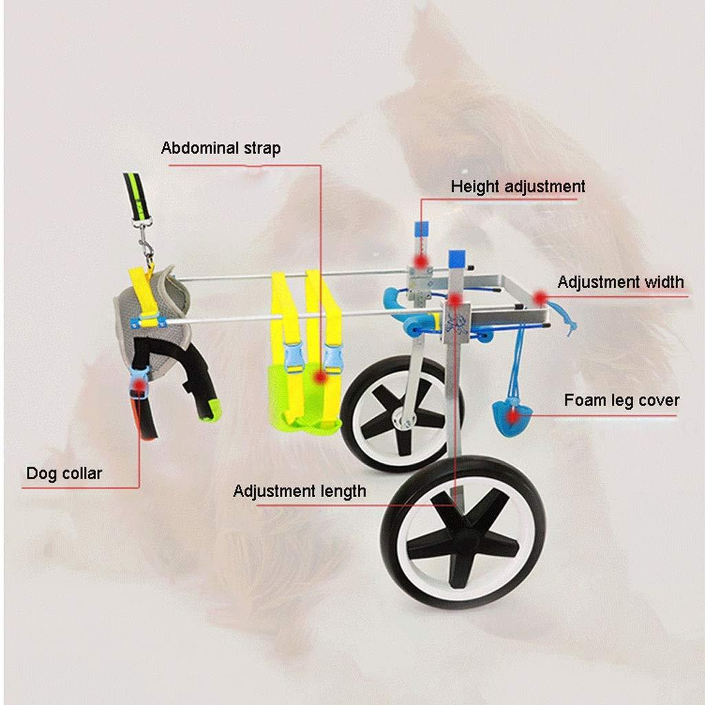 Haodan electronics 2 Wheel Dog Wheelchair Scooter Disabled Auxiliary Hind Limb Exercise Car Pet Adjustable Rehabilitation Wheelchair