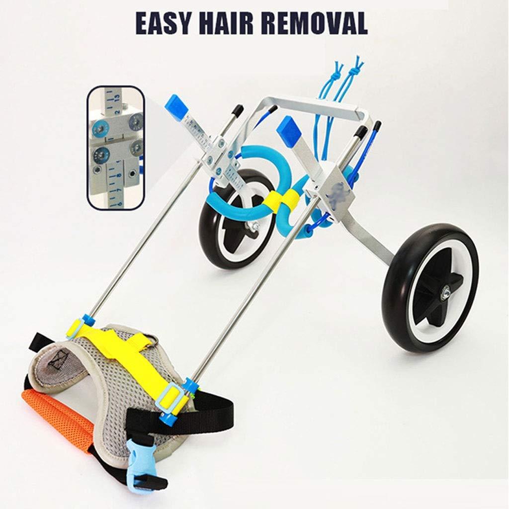Haodan electronics 2 Wheel Dog Wheelchair Scooter Disabled Auxiliary Hind Limb Exercise Car Pet Adjustable Rehabilitation Wheelchair