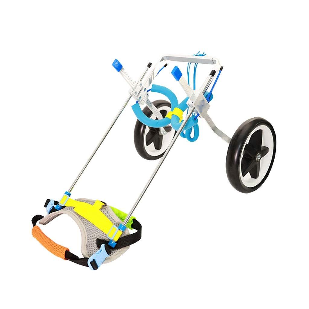 Haodan electronics 2 Wheel Dog Wheelchair Scooter Disabled Auxiliary Hind Limb Exercise Car Pet Adjustable Rehabilitation Wheelchair