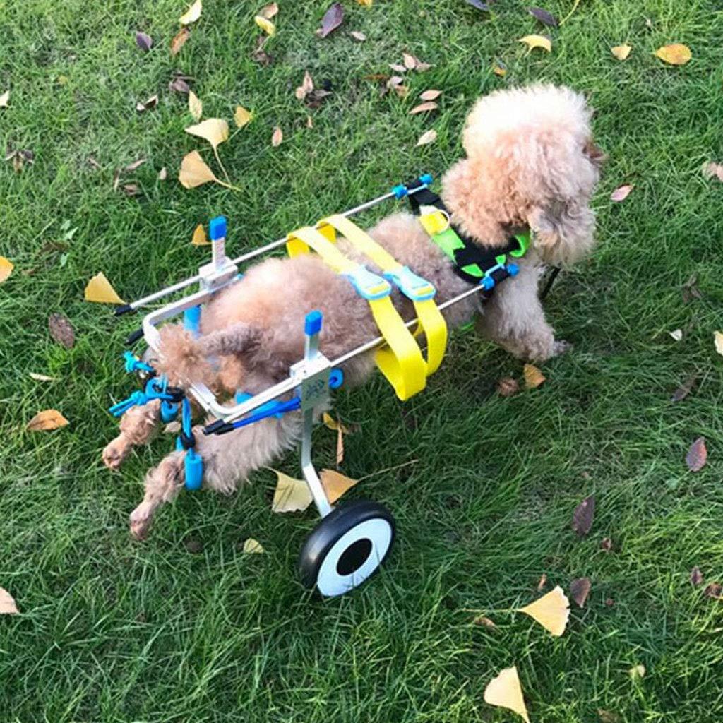 Haodan electronics 2 Wheel Dog Wheelchair Scooter Disabled Auxiliary Hind Limb Exercise Car Pet Adjustable Rehabilitation Wheelchair