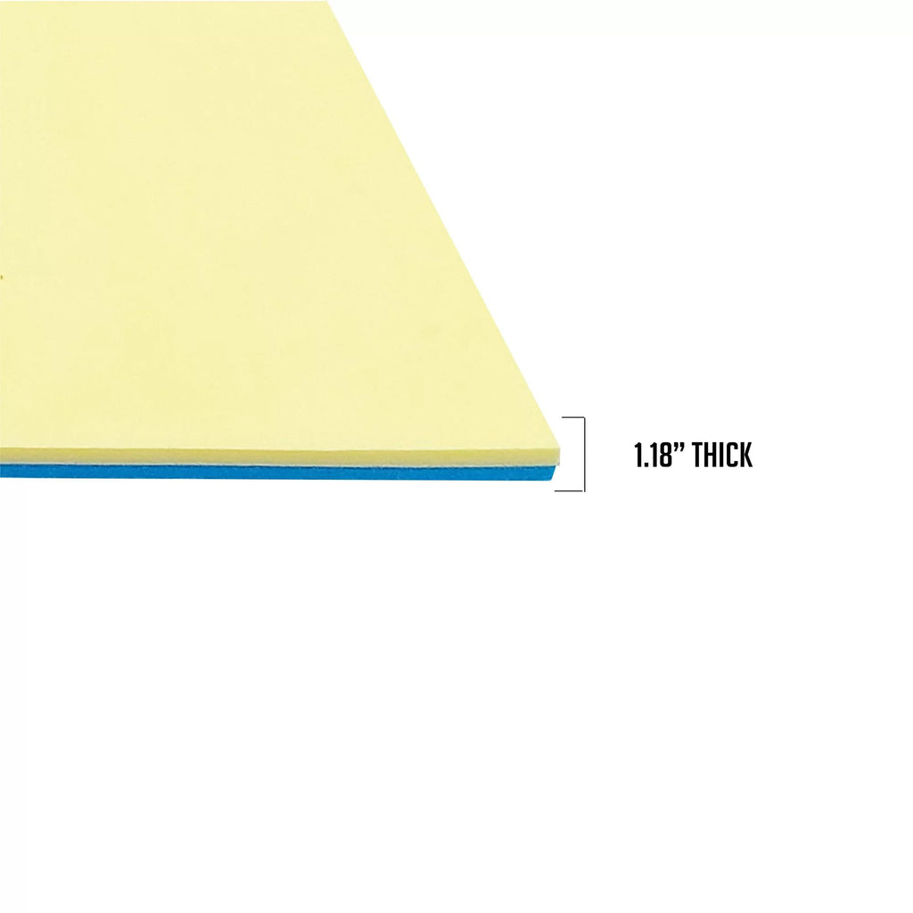 Comfy Floats 12 x 5 Foot No Inflate Dual Layer Tear Resistant High Density Foam Roll Up Water Pad Pool and Lake Float with