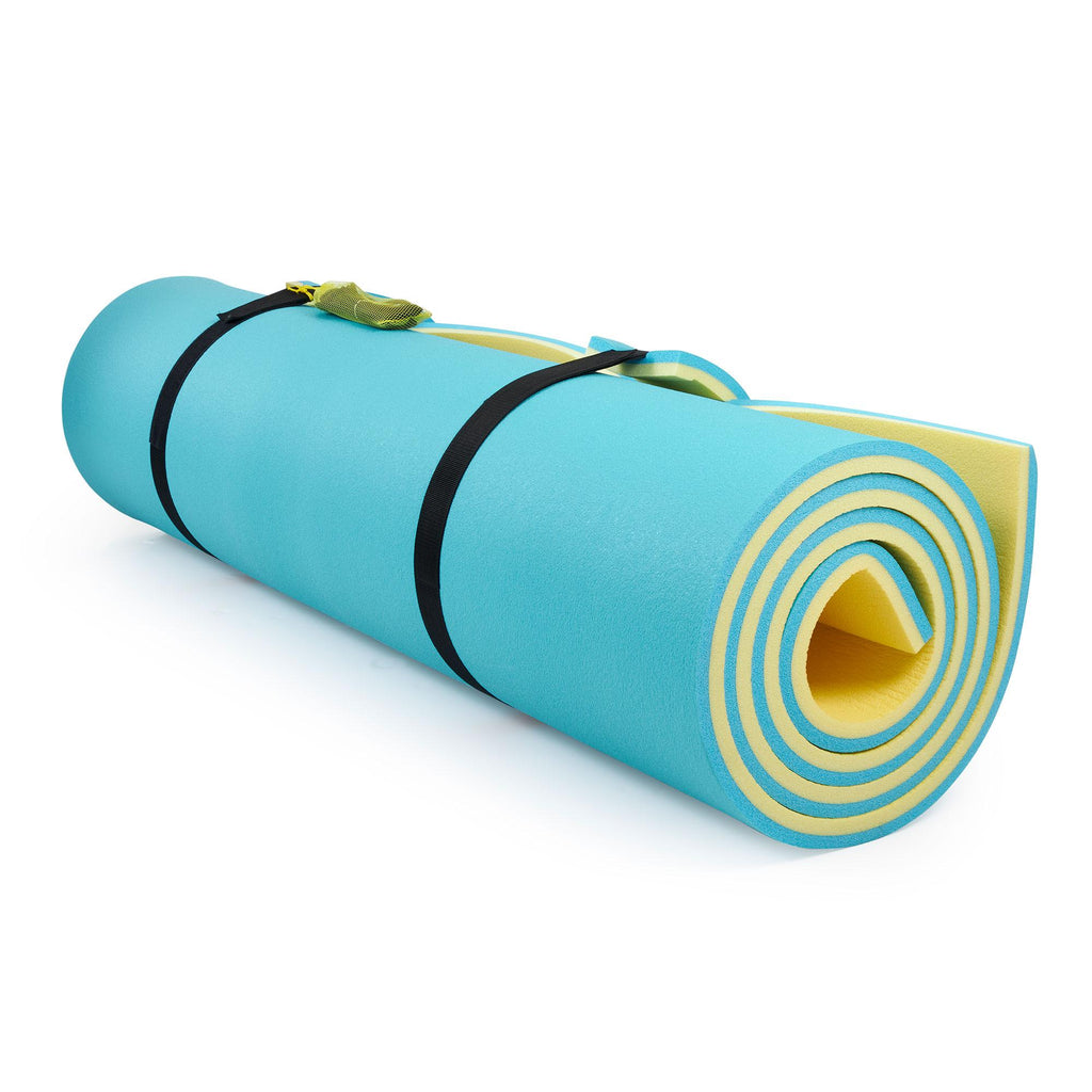 Comfy Floats 12 x 5 Foot No Inflate Dual Layer Tear Resistant High Density Foam Roll Up Water Pad Pool and Lake Float with