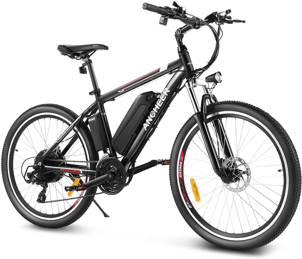ANCHEER Electric Bike 250W/500W Ebike 26'' Electric Bicycle, 20MPH Adults Electric Mountain Bike with Removable 8/12.5ah Battery, Professional 21 Speed Gears