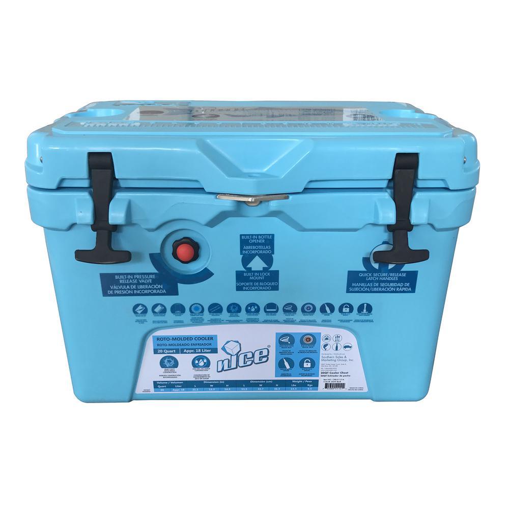 20 qt. Ice Blue Cooler