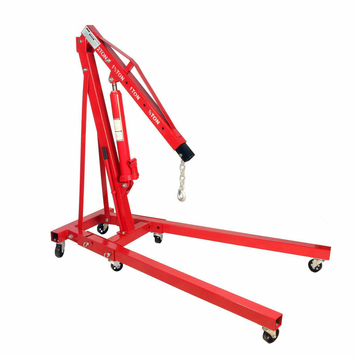 Dragway Tools 2 Ton Folding Hydraulic Engine Hoist Cherry Picker Shop Crane