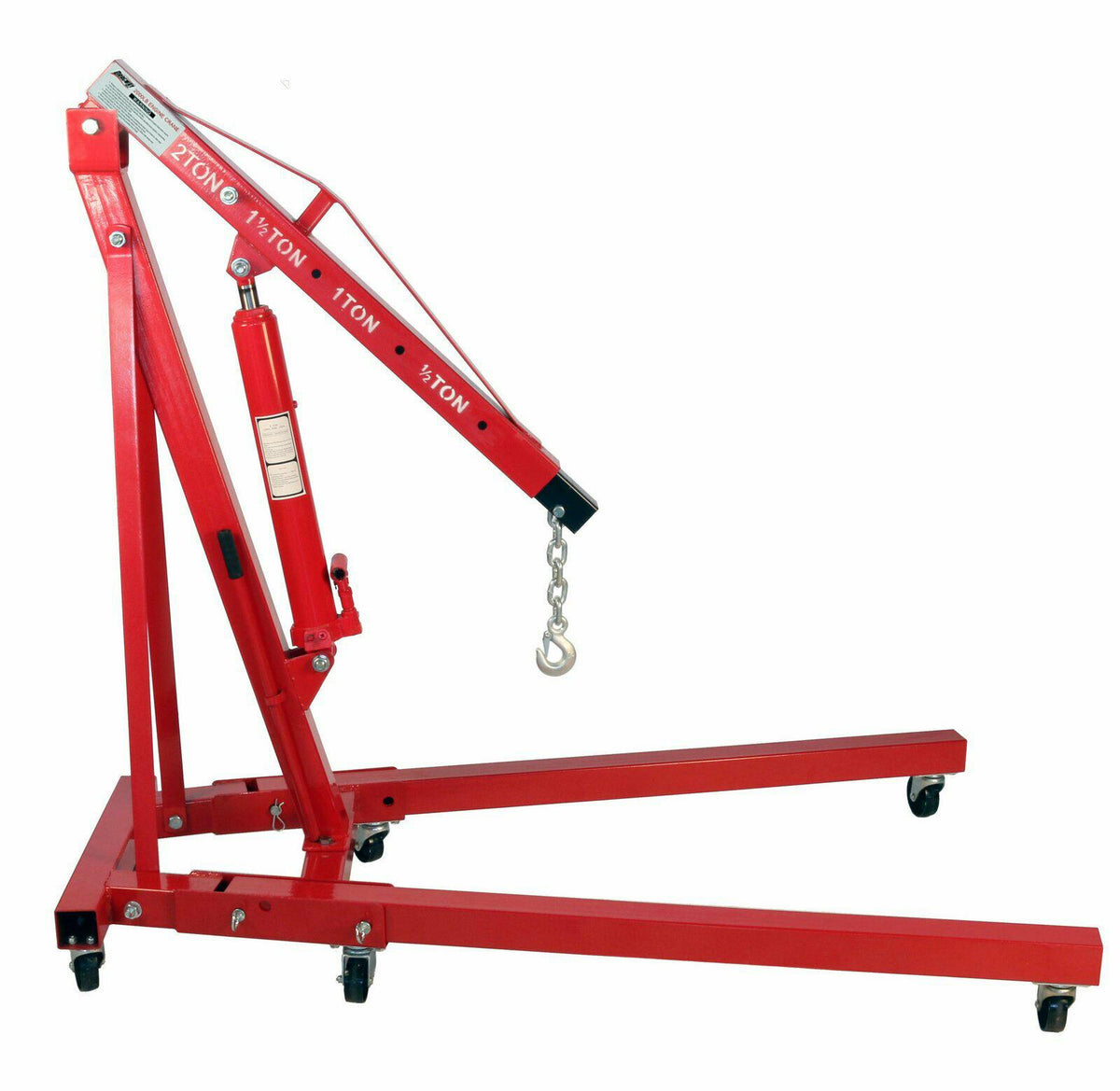Dragway Tools 2 Ton Folding Hydraulic Engine Hoist Cherry Picker Shop Crane