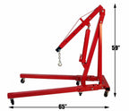 Dragway Tools 2 Ton Folding Hydraulic Engine Hoist Cherry Picker Shop Crane