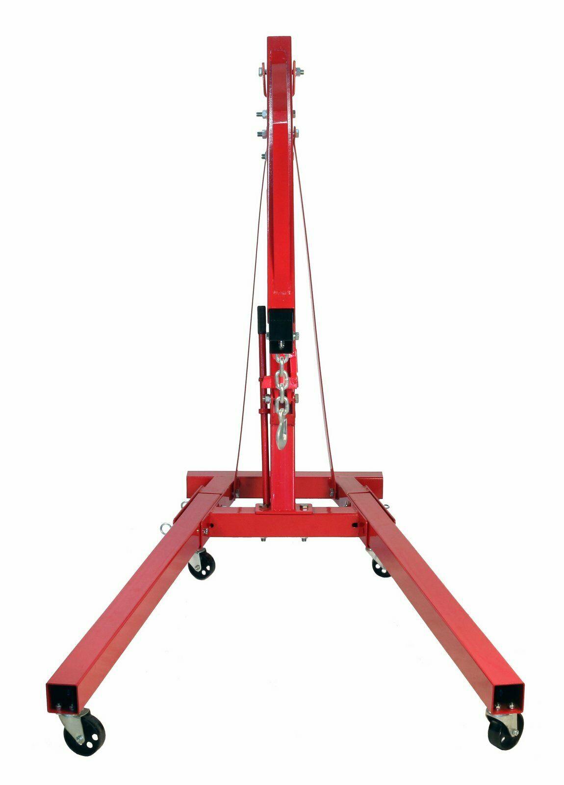 Dragway Tools 2 Ton Folding Hydraulic Engine Hoist Cherry Picker Shop Crane