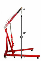 Dragway Tools 2 Ton Folding Hydraulic Engine Hoist Cherry Picker Shop Crane