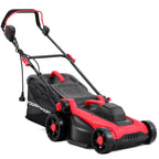 14" Corded Lawn Mower - 12.5 Amp, 6 Heights, 10 Gal Grass Bag | Lightweight 28.2 lb; Vertical Storage; 3-Position Ergo Handle; 1"-3" Single-Lever Cut; 2-in-1 Mulch &amp; Bag