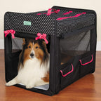 Cruising Companion Polka Dot Collapsible Dog Crate