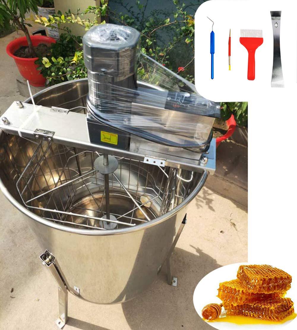 intbuying electric 4 frame honey extractor stainless steel honeycomb drum spinner beekeeping farm equipment with stand