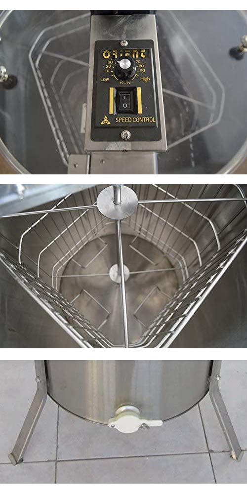 intbuying electric 4 frame honey extractor stainless steel honeycomb drum spinner beekeeping farm equipment with stand
