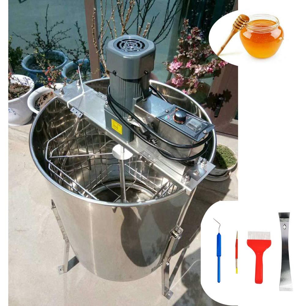 intbuying electric 4 frame honey extractor stainless steel honeycomb drum spinner beekeeping farm equipment with stand