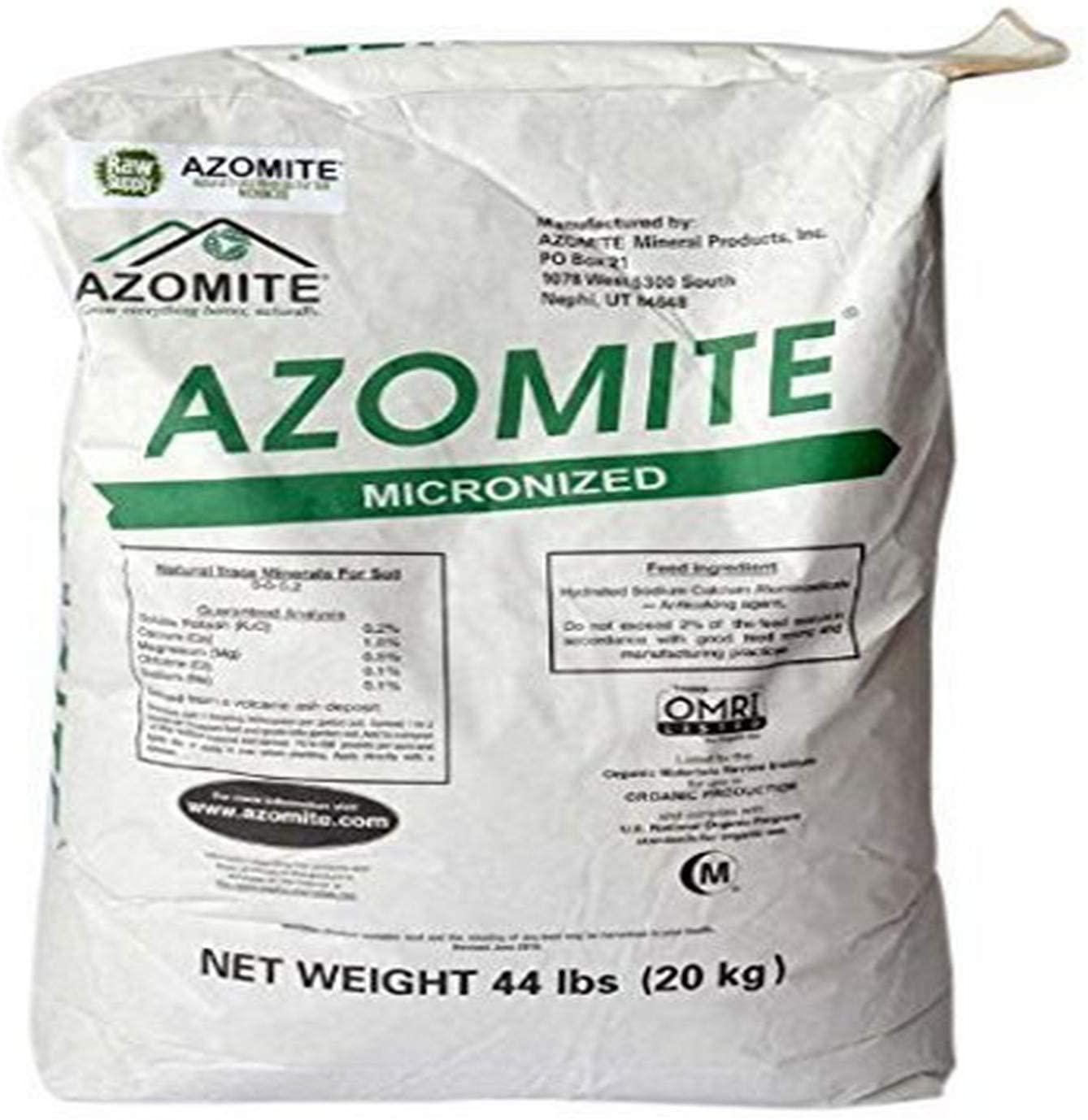 44 pounds of azomite by the seed supply - natural trace mineral powder - 67 essential minerals - bulk fertilizer powder - be green and grow your own food