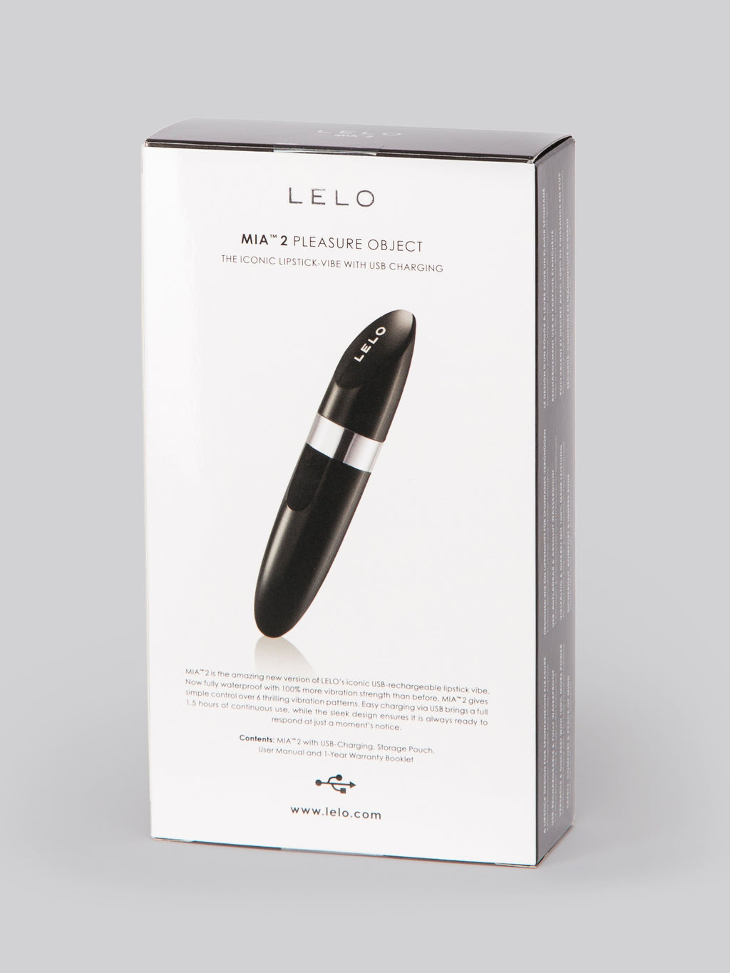 Lelo Mia 2 Rechargeable Clitoral Vibrator, Black