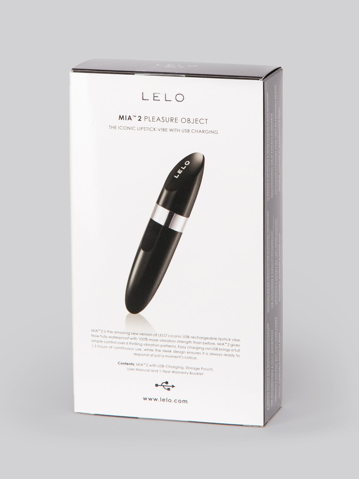 Lelo Mia 2 Rechargeable Clitoral Vibrator, Black