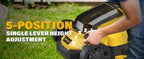 20v 13-inch Lawn Mower and 12-inch String Trimmer Combo with 2x4.0Ah Batteries and Charger, Grass Cutter with 5-Position Height Adjustment, Weed Wacker with 8pcs Line for Yard, Garden