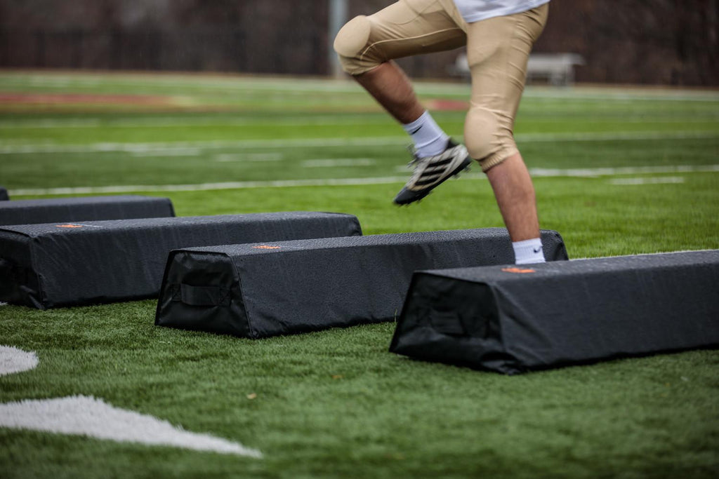Goalrilla Football Step Over Dummy with Heavy-Duty Handles for Footwork Drills &amp; Sports Training