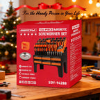 124-Piece Magnetic Screwdriver Set with Plastic Racking, Precision Screwdrivers, Magnetizer, Demagnetizer, Allen Keys, Nut Drivers, Ratchet Handles, Sockets & More - DIY Tools for Men, Tools Gift