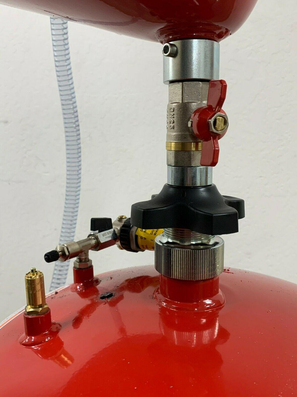 Lincoln 3614 Pressurized 20 Gallon Portable Fluid Drain Tank with 18" Bowl GREAT