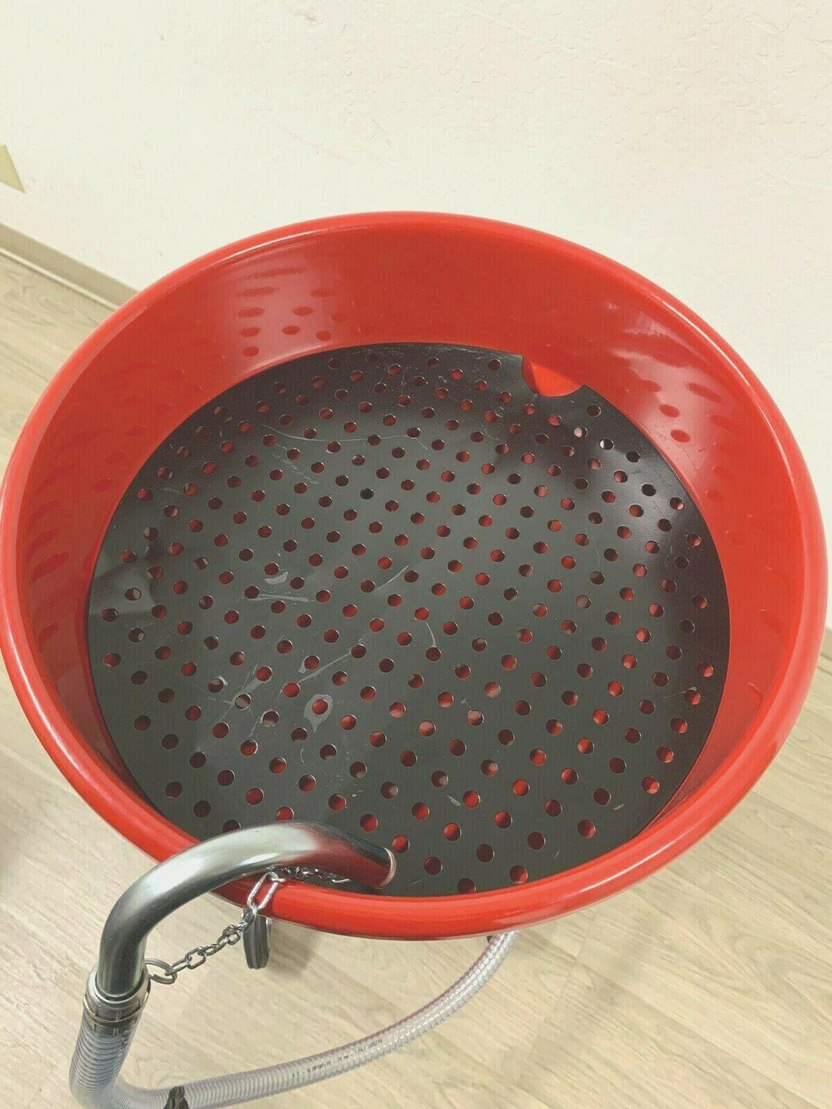 Lincoln 3614 Pressurized 20 Gallon Portable Fluid Drain Tank with 18" Bowl GREAT