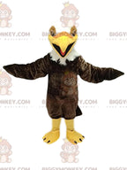 Brown and White Golden Eagle BIGGYMONKEYMascot Costume. eagle costume