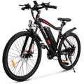 APETHS 26 In. Electric Mountain Bike for Adults, 350W Electric Commuting Bicycle with Removable 36V 10.4Ah Battery City E-Bike 25-80 Mile Ran21-Speed Gears Cruiser Bicycle