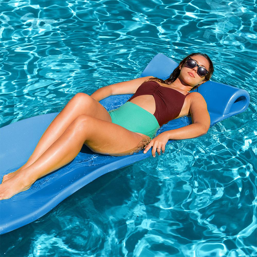 TRC Recreation Splash 70" Foam Raft Lounger Pool Float, Flamingo Pink (2 Pack)