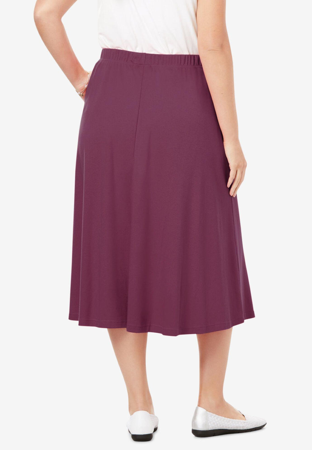 7-day knit a-line skirt