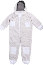 luroze professional beekeeping suit, breathable polyester portable beekeeper suit with removable hooded veil ventilated bee suit beekeeping supplies with 4 pockets for beekeeper(xl)