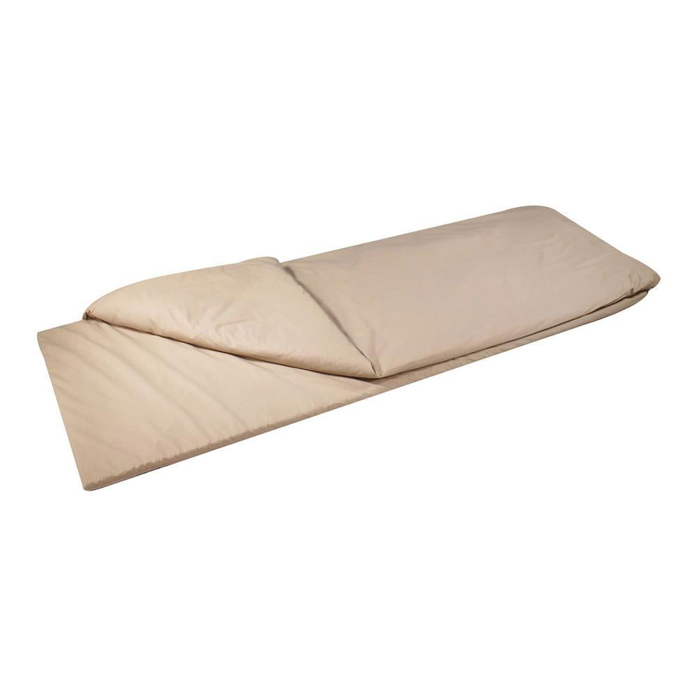 Duvalay LarLuxury Cappucino Memory Foam Sping Bag and Duvet