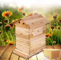 gt-lyd wooden beehive box, bee hive house, auto honey beekeeping beehive brood box house max 7pcs auto flow beehive frame comb
