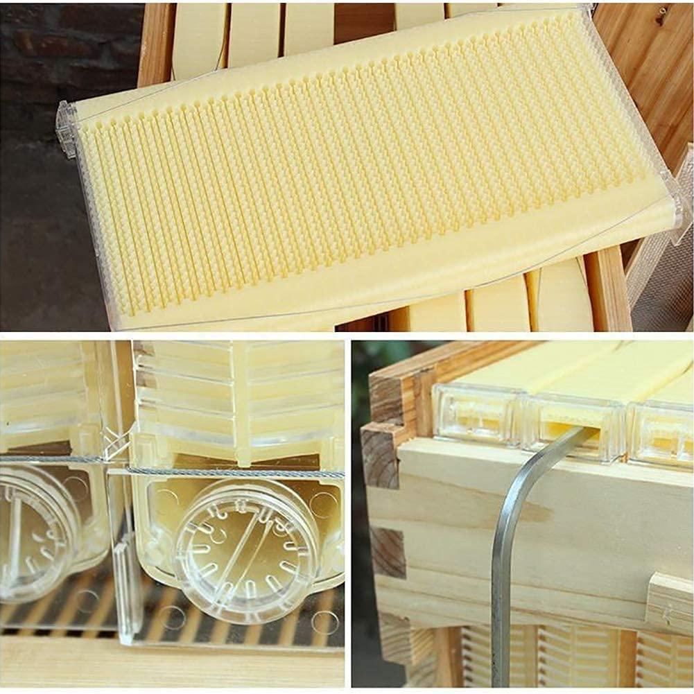 gt-lyd wooden beehive box, bee hive house, auto honey beekeeping beehive brood box house max 7pcs auto flow beehive frame comb
