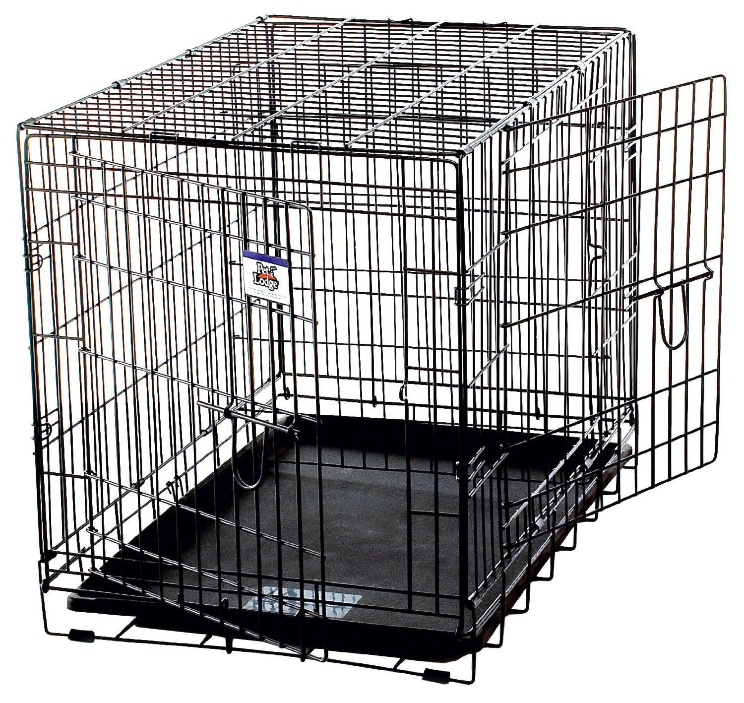 Pet LodWCGNT giant wire double door dog crate holds up to 130lbs