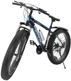 Mens Fat Tire Mountain Bike, 17-Inch/Medium High-Tensile Aluminum Frame, 21-Speed, 26-inch Wheels, Stable Disc Brake, Multi-Colors