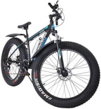 Fat Tire Mens Mountain Bike,17-Inch/Medium High-Tensile Aluminum Frame, 21-Speed, 26-inch Wheels,4.0 Fat tire MTB Mountain Bike for Mens,Outdoor Bicycle Aluminum Frame, up to 440lbs