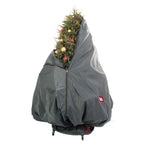 Decorated Upright Tree Storage Bag w/ Rolling Tree Stand