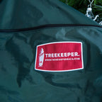 Decorated Upright Tree Storage Bag w/ Rolling Tree Stand