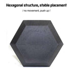 Barbell Set Of 1 Hex Rubber Dumbbell With Metal Handles Pair Of 1 Heavy Dumbbell (40lbs)