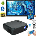 8500lumens 5g wifi projector native 1080p hd 4k support smart blue-tooth hdmi tv