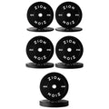 Zion Fitness Onyx 2 Inch 260 Lb Bumper Plates Set Olympic Weight Plates Rubber Bumper Weight Plate Pair,  Steel Inserts Strength Training Plates Weight Lifting Plates