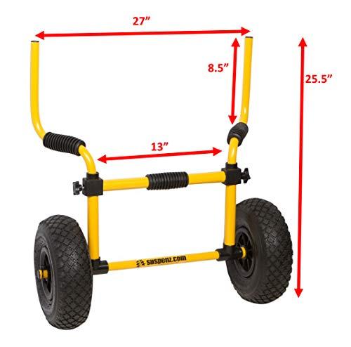Suspenz SOT Airless Cart, Yellow ,27" x 25.5"