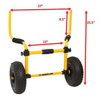 Suspenz SOT Airless Cart, Yellow ,27" x 25.5"