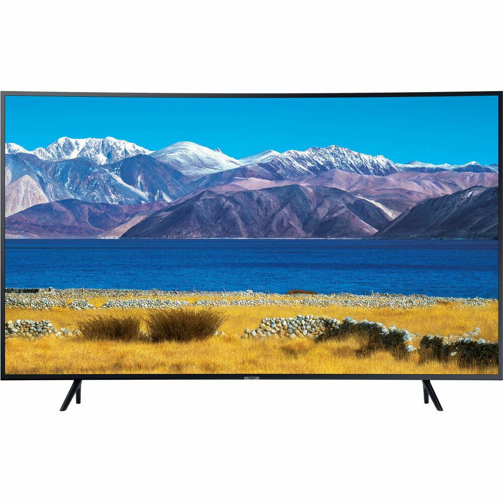 samsung un65tu8300 65" hdr 4k uhd smart curved tv - (2020 model)