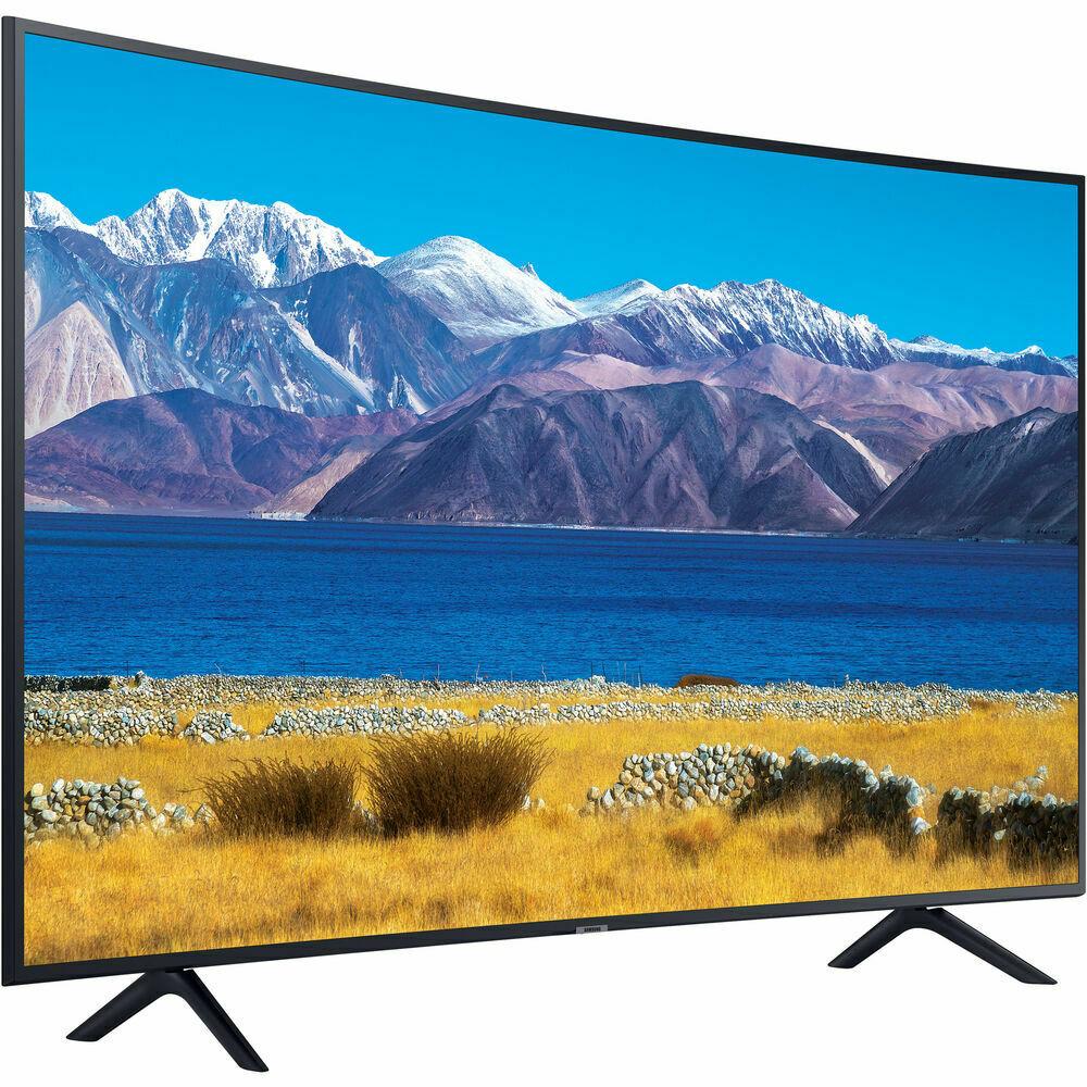 samsung un65tu8300 65" hdr 4k uhd smart curved tv - (2020 model)